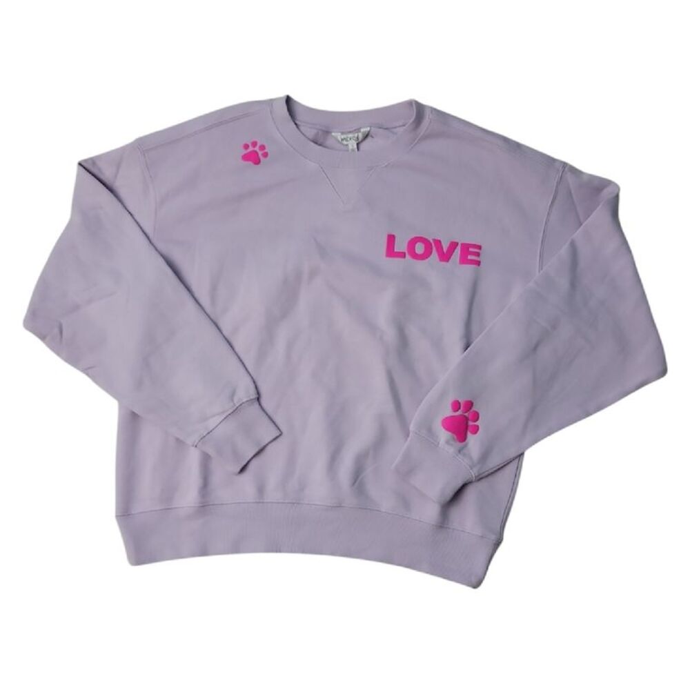 Orchid Petal - Wild Fox Ladies Lightweight Long Sleeve Crew Neck Graphic Pullove